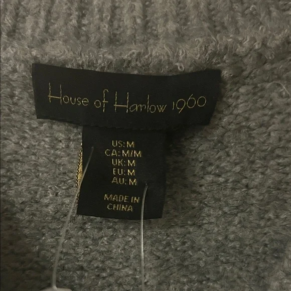 House of Harlow 1960 Charcoal Knit Cardigan - Picture 2 of 5